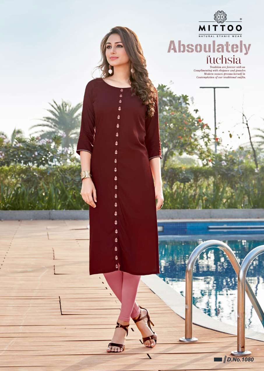Mittoo Heer Vol-2 Rayon Slit Kurti Catalog Mittoo Heer Vol-2 Rayon Slit Kurti Catalog
